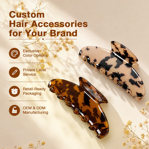 Pinza de Pelo de Acetato con Diseño de Tiburón, Colores Personalizados, para Mujer, Accesorios de Moda al por Mayor - Product Image 5