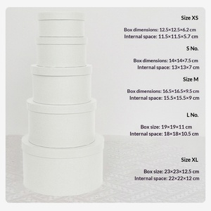 Boîte <span class=keywords><strong>Cadeau</strong></span> en Papier Kraft Blanc Crème et Rouge, Cinq Tailles, pour Bouquet <span class=keywords><strong>de</strong></span> Ballons, Emballage <span class=keywords><strong>Cadeau</strong></span> pour Noël, Anniversaire, Cadeaux <span class=keywords><strong>de</strong></span> Baby Shower - Product Image 4