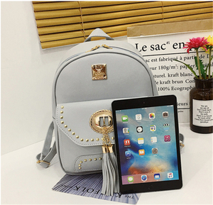 Thời Trang PU Da Ba Lô Đặt 3 Pcs Trong 1 Cho Cô Gái Ba Lô Túi Xách Giá Rẻ Túi Đi Học 3 Trong 1 Của Phụ Nữ Ba Lô - Product Image 6