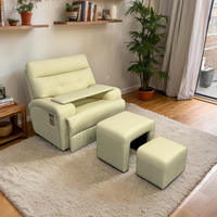 Fauteuil de manucure moderne inclinable à 180 degrés, chaise de lifting électrique triple pour extensions de cils, mobilier multifonctionnel pour salon de beauté et salon