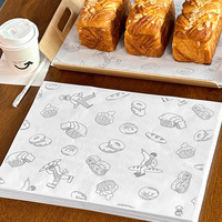 Papier d'emballage personnalisé pour pain sandwich hamburger Papier sulfurisé écologique Papier sulfurisé Papier alimentaire jetable huilé