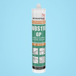 Chine usine en gros <span class=keywords><strong>WOS</strong></span> 118 universel 300ml clair étanche acétique GP Silicone mastic Construction à usage général - Product Image 2