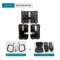 Ensemble de valises latérales en alliage d'aluminium pour moto