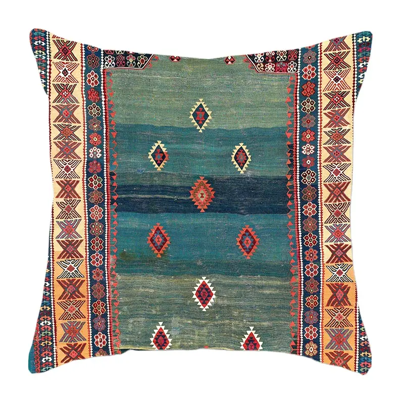 Amity Morocco Turkish Printing Throw Pillow Covers Indian Square 18x18 Cushion Cover Moroccan Mexican Pillow Cases