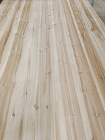 Panneau en bois massif de cèdre chinois aromatique et de sapin chinois, assemblé par joint de doigt et collé sur le côté, pour mur et plafond de sauna