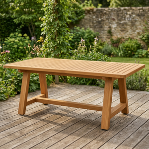 Modern OEM Solid Wood Rectangular <b>Dining</b> <b>Table</b> A-Frame Design Waterproof Eco-Friendly Durable Construction 6-Seater Home <b>Dining</b> - Product Image 2