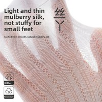 Chaussettes longues anti-moustiques pour bébé, en maille fine d'été, imprimées jacquard, au-dessus du genou, pour nourrissons et nouveau-nés, en soie de mûrier sans couture de qualité A