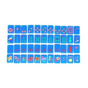 Custom Blue Acrylic <b>Mahjong</b> <b>Set</b> for US, Singapore, Malaysia & Japan Markets | 160-Piece American Style Tiles - Product Image 1