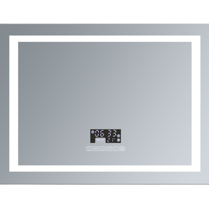 Miroir intelligent de salle de bains à Led, miroir éclairé avec lecteur de musique et horloge - Product Image 3