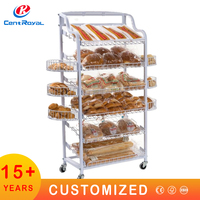 Support d'affichage personnalisé en bois/MDF pour biscuits, chips, bonbons, snacks - Utilisation commerciale, design moderne, modèle de la marque Centroyal