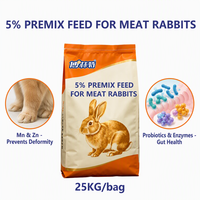 Prémélange à 5 % pour lapins de chair - Formule nutritionnelle complète avec vitamines et minéraux essentiels, service OEM professionnel
