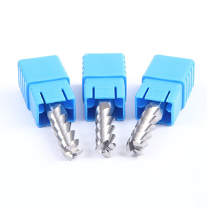 Fraise à bout en carbure de tungstène HRC45 à 3 cannelures, fraise CNC sans bavures, OEM - Product Image 3