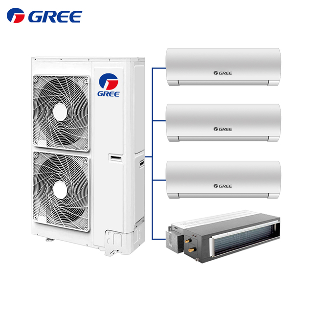 Energy Saving Reliable High COP SEER Rated Multi Split Air Conditioner VRV System for Green Building Tenders Project Sourcing