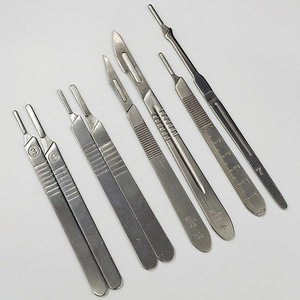 Roestvrijstalen Chirurgisch Mes Handvat Lang <span class=keywords><strong>Scalpel</strong></span> Handvat Geen Houder <span class=keywords><strong>4</strong></span> Mes - Product Image 6