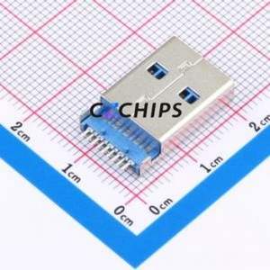 U-G-09WS-W-1 USB Connector SMD Connector ( Connector Type: Type-A )( Gender: Male )( Number of Contacts: 4P ) - Product Image 2