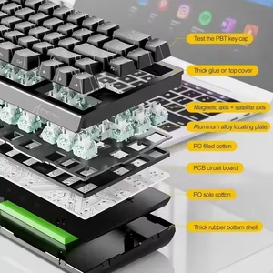 Bàn phím cơ học có dây Attack Shark X68 HE, switch từ tính, tốc độ phản hồi 0.01mm, tốc độ lấy mẫu 8K, đèn RGB - Product Image 3