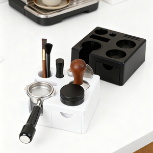 Caja de Almacenamiento Multifuncional para Utensilios de Café ABS, Prensa de Polvo para Tela de Escritorio, Soporte Universal Ajustable de 51/58 mm - Product Image 5