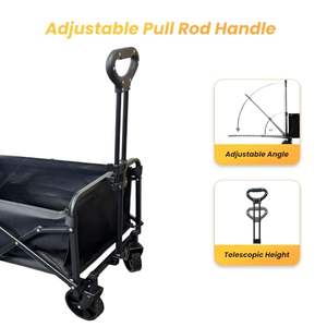 Легкая портативная маленькая Складная пляжная тележка для коляски Складная складная тележка - Product Image 3