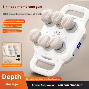 <span class=keywords><strong>2026</strong></span> Neue Professionelle 6-Kopf Bürstenmotor <span class=keywords><strong>Smart</strong></span> Tragbare <span class=keywords><strong>Mini</strong></span>-Körpermassagepistole 1200-3200 U/min 1200mAh Akku mit Musikfunktion - Product Image 2