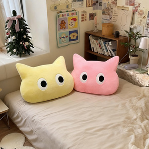 Cojín de Felpa con Forma de Gato, Súper Suave, Relleno de Algodón PP, para Sala de Estar, Sofá, Dormitorio Universitario, Oficina - Product Image 2