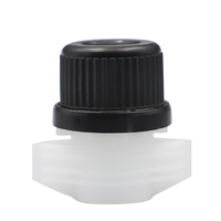 Bouchon et bec verseur en plastique LW019 de 20 mm avec bouchon à vis pour poche à jus, fabrication chinoise, bonne qualité