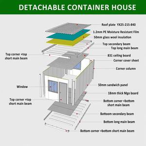 Casa Contenedor Desmontable, Oficina Móvil, Dormitorio para Trabajadores, Caseta de Vigilancia, Alojamiento Temporal, Hotel de Campaña - Product Image 4