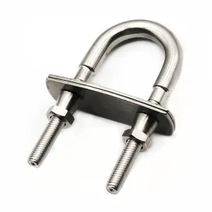 U Bolt Self Gripping Safety Nuts Stainless Steel Wire Rope Fittings Marine Hardware Rigging Hardware