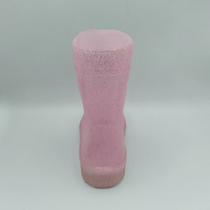 Vente en gros Nouvelle collection de bottes de pluie rouges pailletées pour garçons Chaussures confortables décontractées à semelle épaisse avec caractéristiques imperméables et souples - Product Image 4