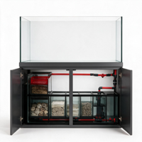 Aquarium d'intérieur 240L 800mm 400mm 800mm avec meuble et filtre humide/sec pour salon domestique – Bassin à poissons moderne