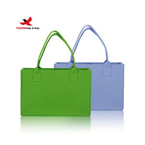 Bolsas de Compras de Lona para Mujer, Nuevas, a la Moda, Ecológicas, con Logotipo Personalizado, Recicladas, de Gran Capacidad, Coloridas, de Fieltro - Product Image 2