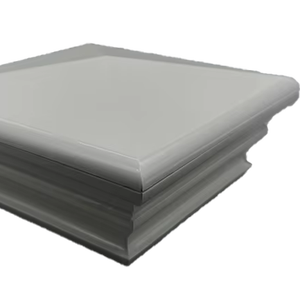Capuchon de poteau en vinyle Federal 5050, compatible avec les poteaux de clôture standard, disponible en blanc/khaki/gris/beige, prix de gros direct usine - Product Image 1