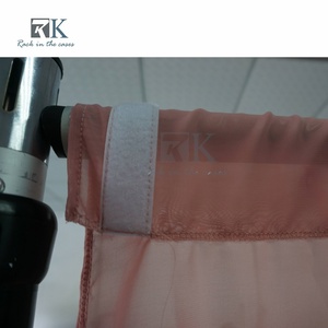 Quick install Pipe Kit and Pink Drape Aluminum Standing Curtain System Wedding Backdrop - Product Image 5