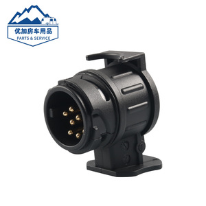 <b>12V</b> Waterproof Trailer Connector 13P To 7P <b>Socket</b> For Truck Replacement Parts - Product Image 1