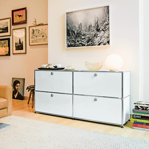 Mobile credenza moderno in acciaio inossidabile, <span class=keywords><strong>design</strong></span> modulare con 4 ante, personalizzabile, altri stili, <span class=keywords><strong>mobili</strong></span> per soggiorno - Product Image 6