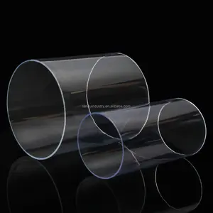 Tubo de policarbonato transparente de alta calidad LANDU Tubo de plástico acrílico PC PMMA colorido