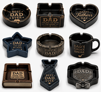 Cenicero de Poliresina Personalizado, Cenicero de Cigarros de Resina Hecho a Mano para Navidad, Decorativo