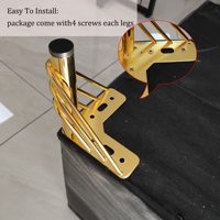 Vente en gros usine : Pieds de support en métal pour canapé d'extérieur, meuble TV, table d'appoint, quincaillerie de mobilier, design moderne, triangle creux dissimulé