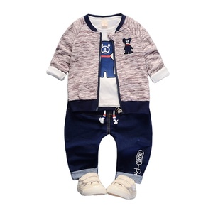 Vêtements d'hiver décontractés de haute qualité pour enfants, ensemble complet chaud en 3 pièces avec manteau, chemise et pantalon à imprimé animal - Product Image 6