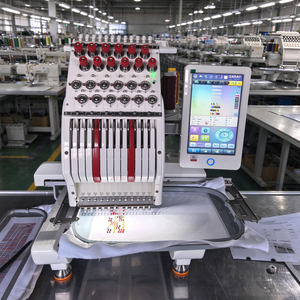 Machine à broder industrielle à tête unique, contrôle PLC, 1000 tr/min, pour casquettes et vêtements, vente chaude - Product Image 1