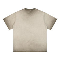 T-shirt Homme Rétro Style Urbain Manches Courtes Marque Hip Hop Américaine Vintage 100% Coton Coupe Ample Tricoté Été
