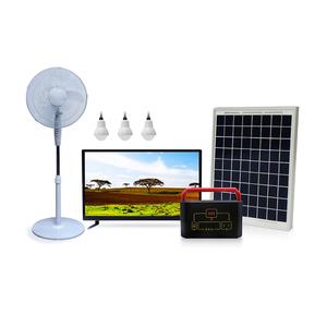 Lampe solaire de systèmes d'énergie solaire avec 3 ampoules et panneau de ventilateur de plafond, système d'éclairage solaire domestique 12v/7000mah batterie au plomb-acide - Product Image 4