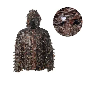 Desert brown leafy camouflage clothing woodland camo tactical ghillie suit