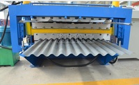 Machine de formage de rouleaux automatique à double couche 840 & 900 pour la fabrication de tôles de toiture trapézoïdales