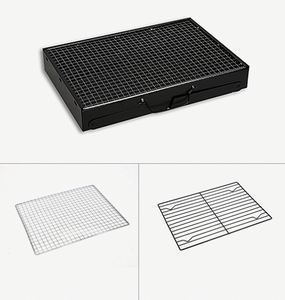 Barbecue au charbon de bois pliable portable en métal inoxydable 304 pour extérieur, camping et cuisine - Product Image 2