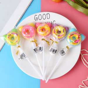 Caramelos blandos y duros con sabor a frutas al por mayor, bolas de azúcar ácidas para niños, aperitivos pequeños para tiendas, piruletas de donut recubiertas, dulces a granel. - Product Image 3