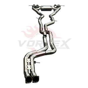 Vortex Stainless Steel 304 Performance Catback <b>Exhaust</b> for BMW M2 F87 3.0T N55 Valved Quad Black Tip Silencer System Kit - Product Image 3