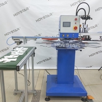 Machine de sérigraphie carrousel 1 couleur pour gants antidérapants