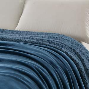 Mantas de Franela <span class=keywords><strong>Sherpa</strong></span> de Lujo AB-Side, Cubrecama de Microfibra de Lana de Cordero Personalizada, Manta Económica - Product Image 2