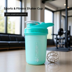 Nuevo Vaso Mezclador de Plástico <span class=keywords><strong>Mini</strong></span>, Antiderrames, Estilo para Beber Directo, 300 ml, Portátil, para Fitness, para Mezclar Bebidas de Proteína en Polvo - Product Image 2