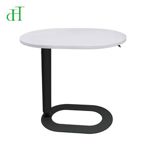 Mesa Auxiliar en Forma <span class=keywords><strong>de</strong></span> C <span class=keywords><strong>de</strong></span> Lujo para Oficina en Casa, con Ajuste Neumático <span class=keywords><strong>de</strong></span> Altura y Base <span class=keywords><strong>de</strong></span> Acero Ultrafina - Product Image 4
